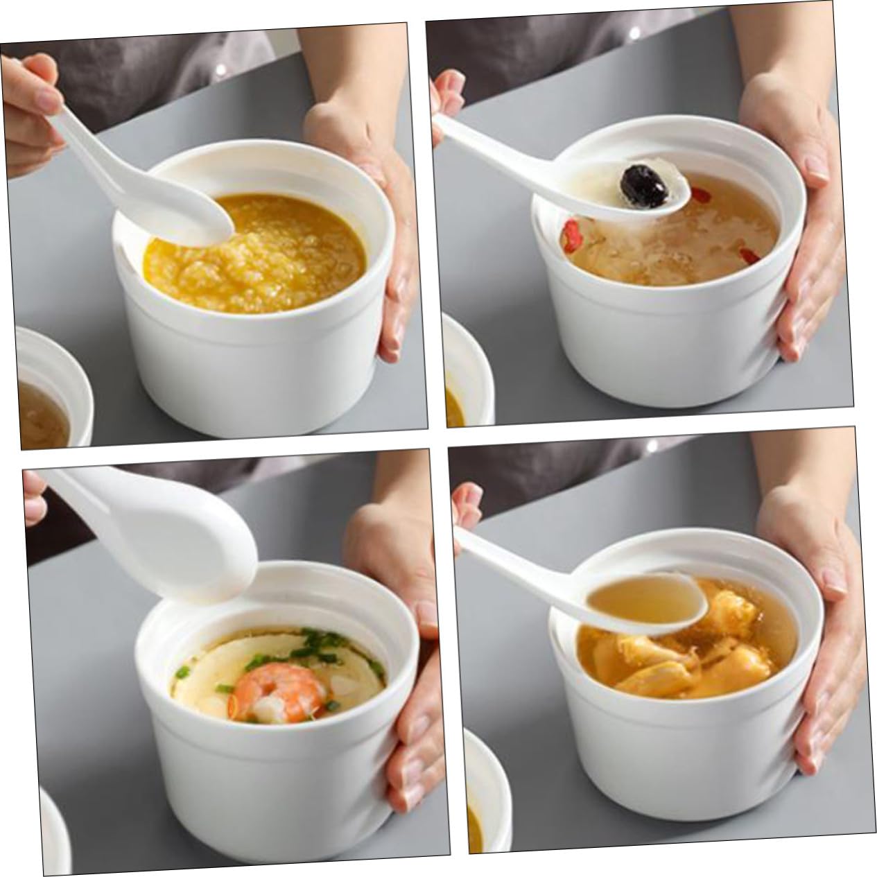 Homoyoyo 2 Piezas Bol de para Guisos con Tapa Apto para Sopas Postres y de Aves Vajilla Práctica para Cocina y Mesa Hogar Fácil de Limpiar y Almacenar