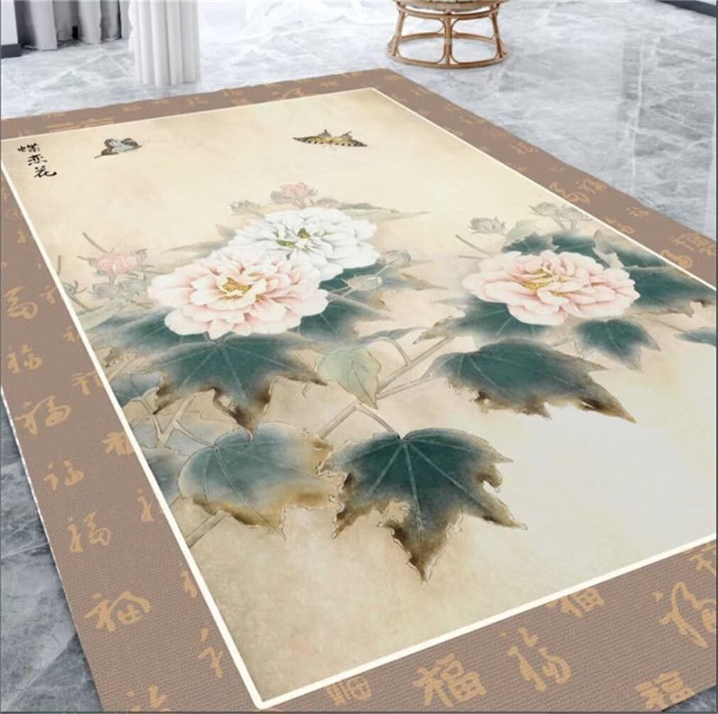 Tapis facile à nettoyer vert de 200x250cm pour chambre d'adolescent