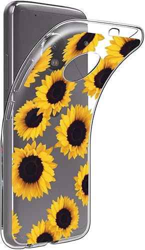 Miniatura 2 de Funda para Moto E4 (no compatible con E4 Plus), para Motorola E (4.ª generación) Funda transparente para niñas y mujeres, TPU suave a prueba de