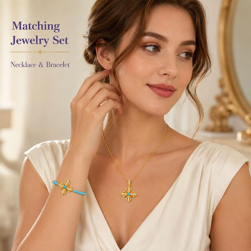 Set Gioielli 2 Pezzi Fu Charm, Collana E Bracciale Cinesi