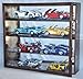 1/18 Scale Diecast Display Case Cabinet Holder Rack w/UV Protection- Lockable with Mirror Back, Black
