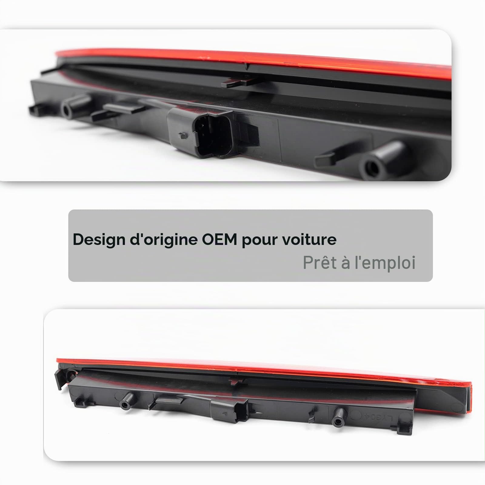 1 troisième feu stop arrière à LED rouge CHMSL pour MK2 Renault Megane II Estate 2003 2004 2005 2006 2007 2008 2009