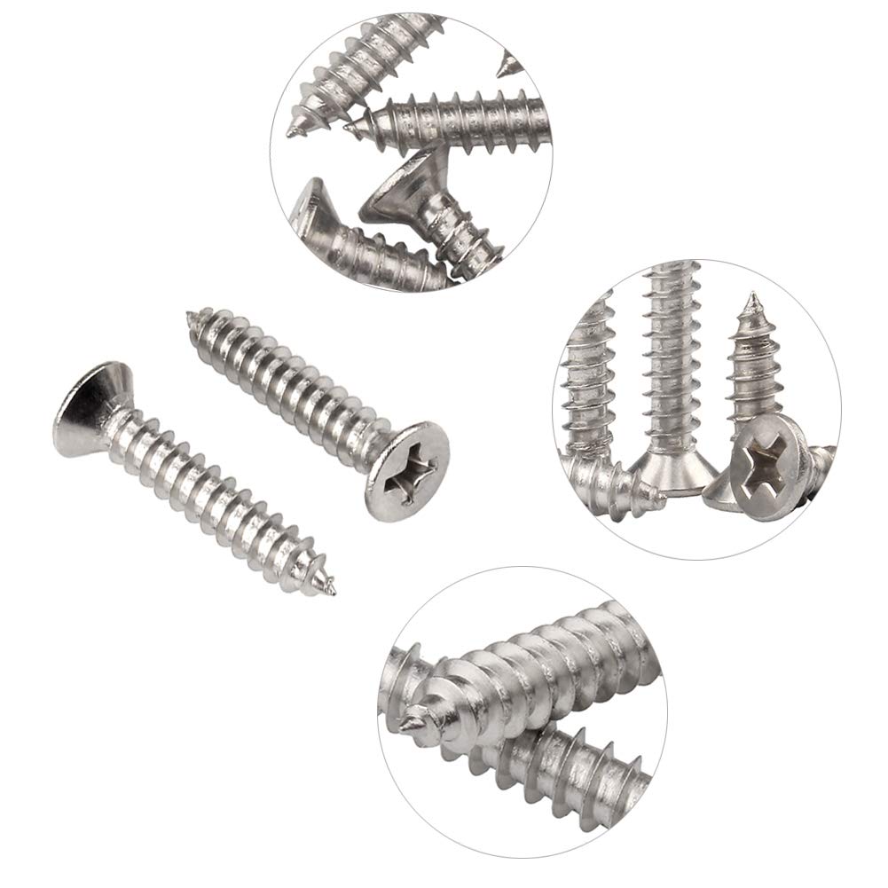 Tornillo Para Madera De Acero Inoxidable 5x35 Con Cabeza De Lente Y A