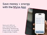 Mysa Smart Thermostat V2 for Electric Baseboard Heaters | Save Up to 26% on Heating Costs | Humidity Sensor | Premium Touchscreen | WiFi Programmable | Scheduling | HomeKit, Alexa, Google | 120V-240V