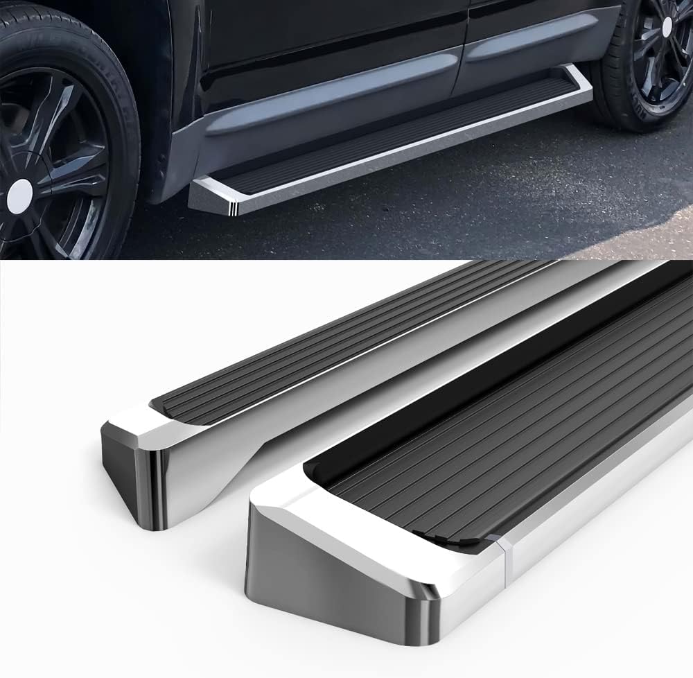 HD Ridez Running Board 6" Silver Compatible with Chevy Equinox 2010-2017 & GMC Terrain 2010-2017 (Exclude Denali Models) (Nerf Bar Side Steps Side Bars)