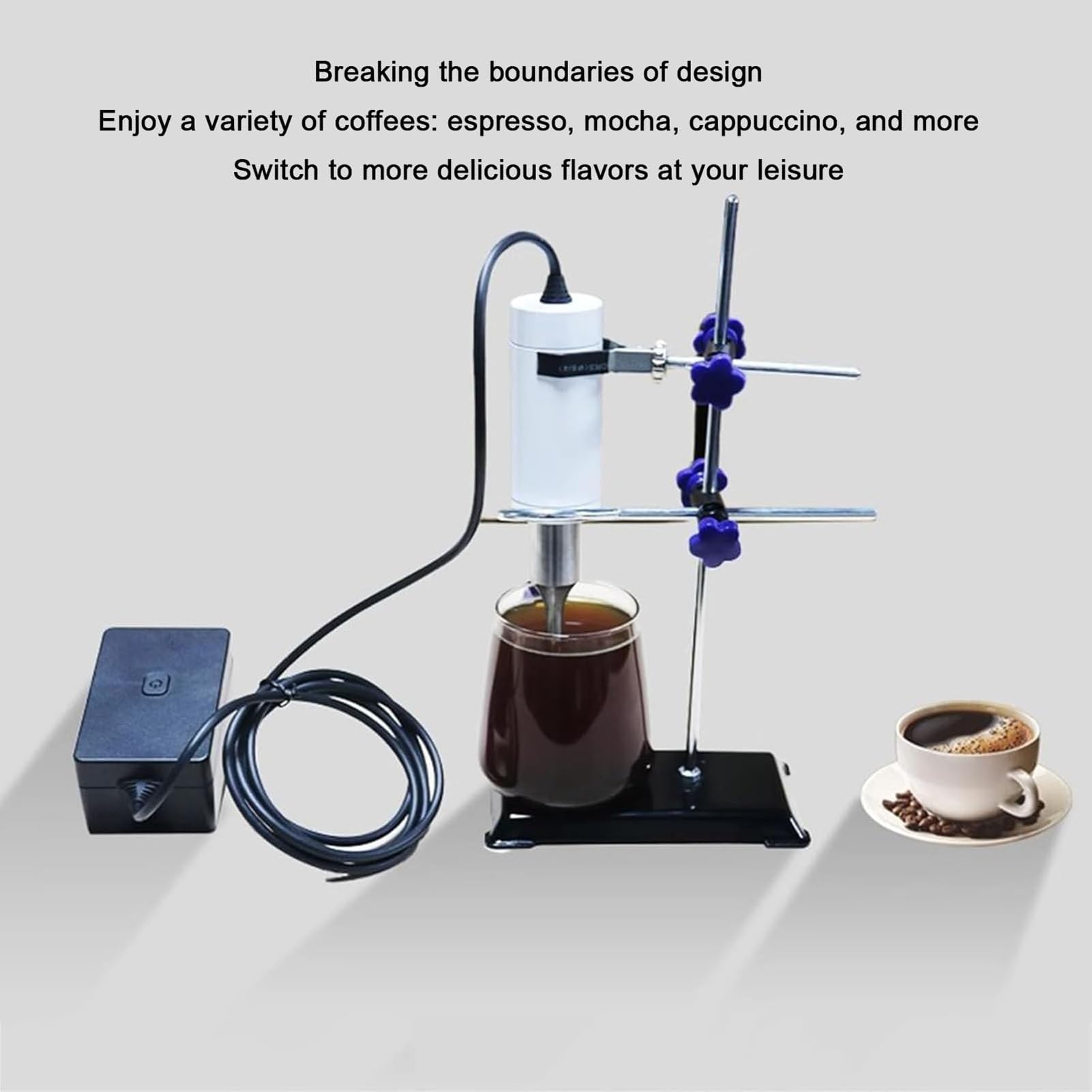 Lab Kleiner Ultraschall-Homogenisator, Sonicator-Prozessor-Zellen-Disruptor-Mixer, Zelldisruptor-Mixer mit Halterung Für Laborzwecke, Arbeitsfrequenz 40 kHz
