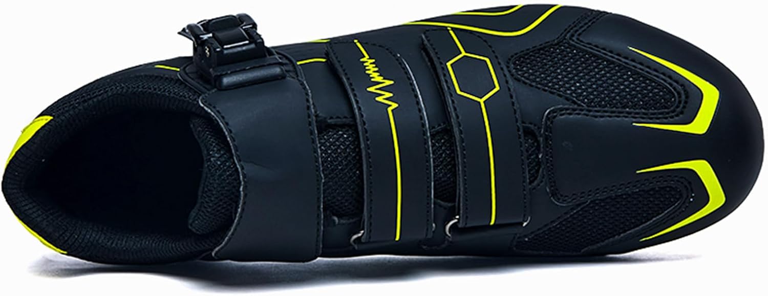 SDEQA Mens Mountain Bike Shoes Outdoor MTB Shoes Compatible with SPD 2 Bolts Pedals Cycling Shoes Riding Racing