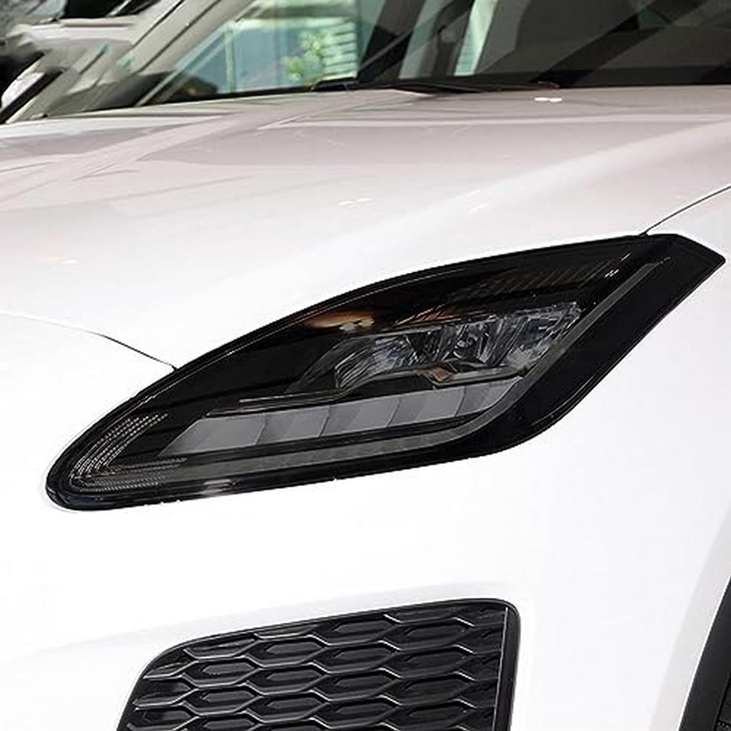 Film de protection phare Jaguar E Pace X540 noir fumé autocollant TPU résistant