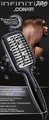 Miniatura 7 de Conair Infiniti Pro, cepillo alisador de cerámica con infusión de diamante, Negro