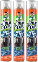 Kit 3 Limpa Air Fryer Super Dom 250ml Desengordurante