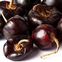 Vista 2 de Pimientos de chile enteros secos Cascabel de 8 onzas, cápsulas de chile Seco para auténtica comida mexicana, bolsa resellable termosellada por 1400s