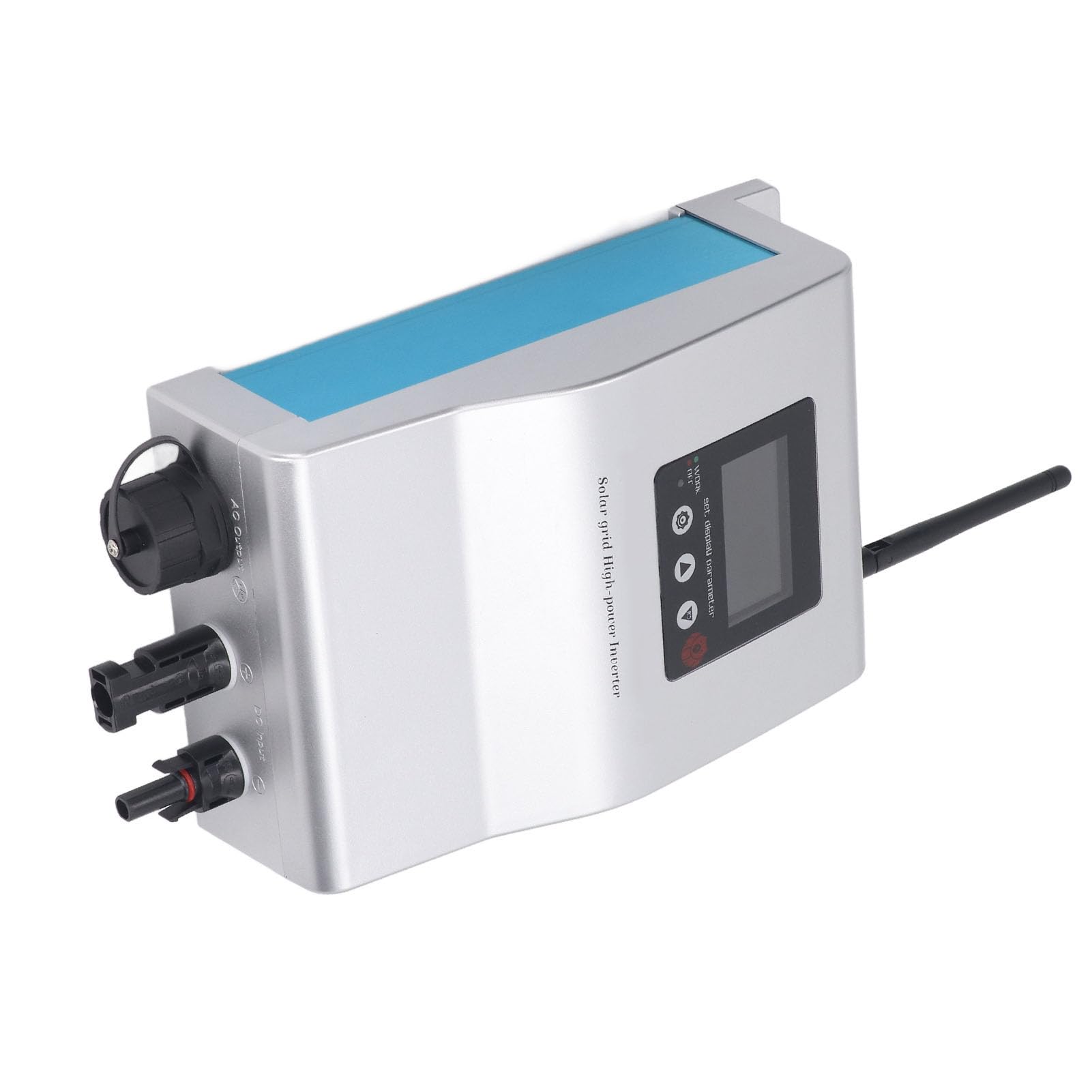Hyuduo Micro Inverter Solare Connesso Alla Rete Micro Inverter in Lega di Alluminio Efficienza Al 94% WiFi Bluetooth Controllo APP Onda Sinusoidale Pura per Utenti Domestici di Energia Solare (800W)