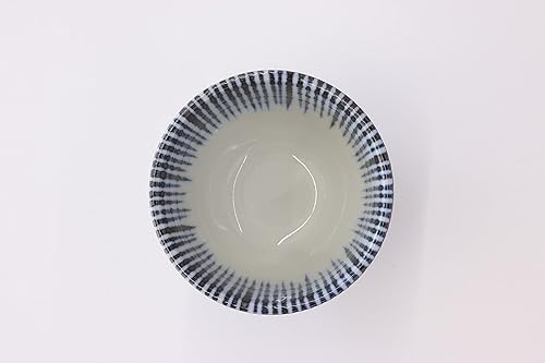 Vista 3 de Mino Ware Yunomi Juego de tazas de té, Sendsn-Tokusa, diseño tradicional japonés, taza de té verde, 3.7 pulgadas 4.7 onzas, juego de 2 Sendan