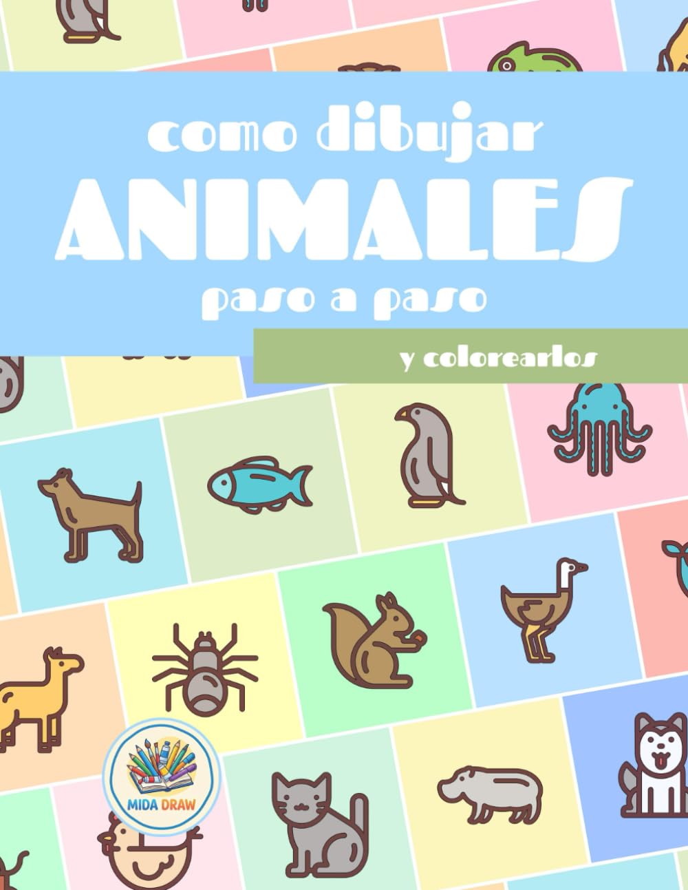 Como dibujar animales paso a paso y corolearlos: Con MidaDraw