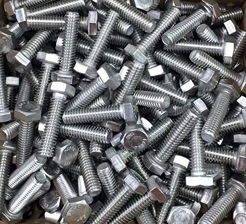 Pack 100 of 5/16-18 x 1-1/2" Hex Cap Head Tap Bolt Screw 304 Stainless Steel 18-8-SS Full Thread