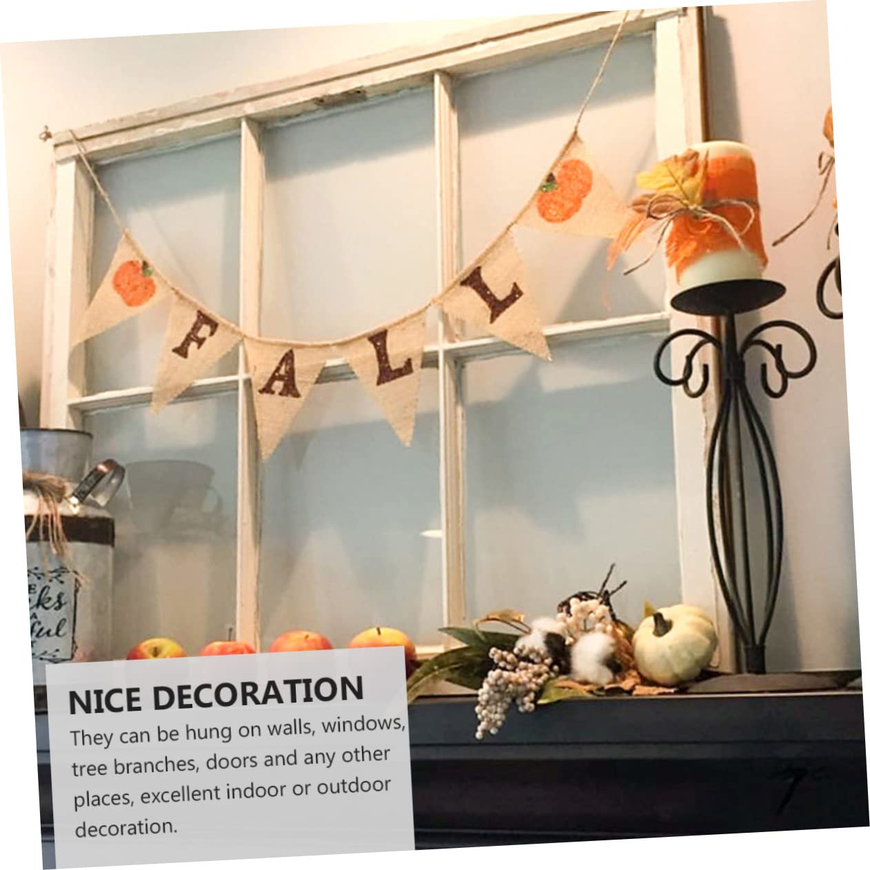 PRETYZOOM 3stücke Hochzeitsbanner Aus Leinenstoff Herbst Dekoration Für Hochzeiten Falling in Love Fotorequisiten Khaki Für Romantische Feiern Und Zuhause