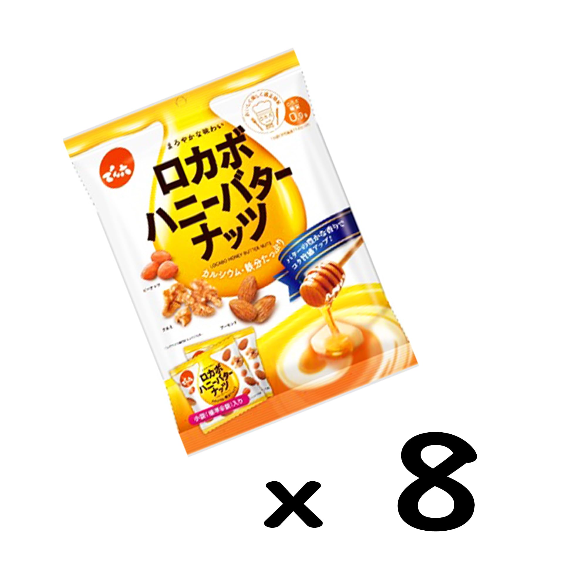 Amazon | でん六 小袋ロカボハニーバターナッツ 120g×8袋 | でん六