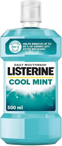 Listerine, Cool Mint, Daily Mouthwash, 500ml