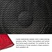 Rebower Speaker Grill Cloth Stereo Mesh Fabric Protective Dustproof Cloth, [for Home Speaker Repair] - 39.37 Inch x 63 Inch/Red