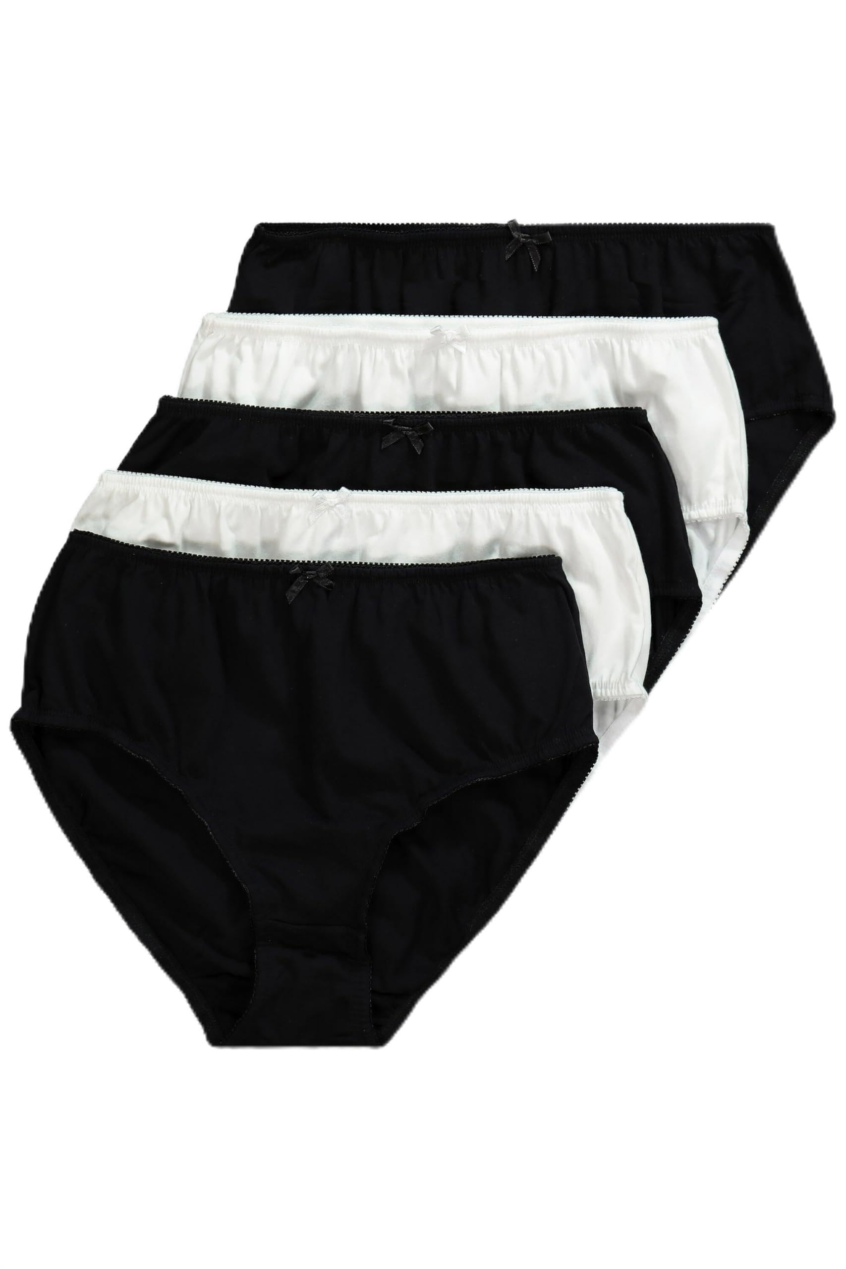 Ulla Popken Womenswear Plus Size Curvy Oversize Multi-Pack of Basic Panties Multi 54+ 712890 90-54+