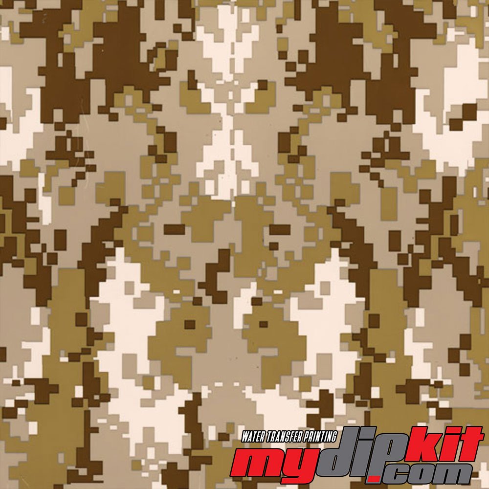 Hydrographic Film - Water Transfer Printing - Hydro Dipping - Tan/Gray/Brown Digi Camo - MC-821-A