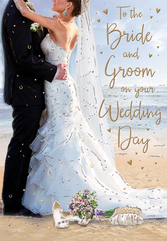 Wedding Card. To The Bride and Groom. 23x14cm