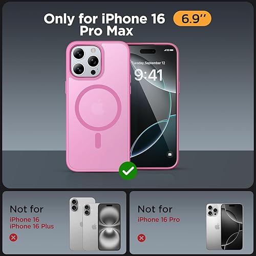 Miniatura 663 de Miracase - Funda magnética para iPhone 13 de 6.1 pulgadas (compatible con MagSafe) (con 2 protectores de pantalla), protección de grado militar