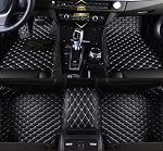 Leather Car Mats (Custom Made) (Black Gold Floor Mats)