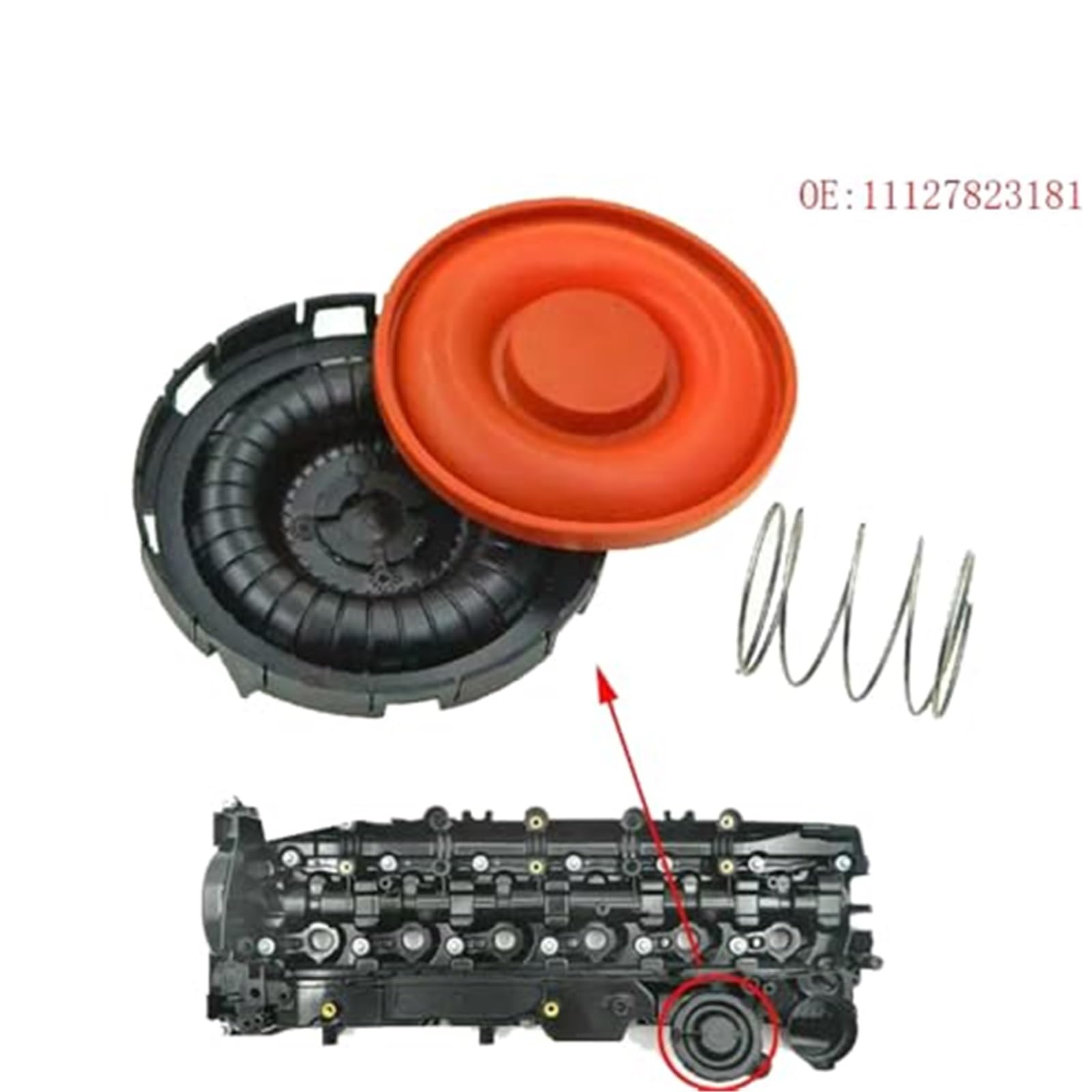 Kit De Membrane PCV Pour Couvercle De Culasse BMW N57/N57Z - Compatible Série 3, 5, X3, Etc.