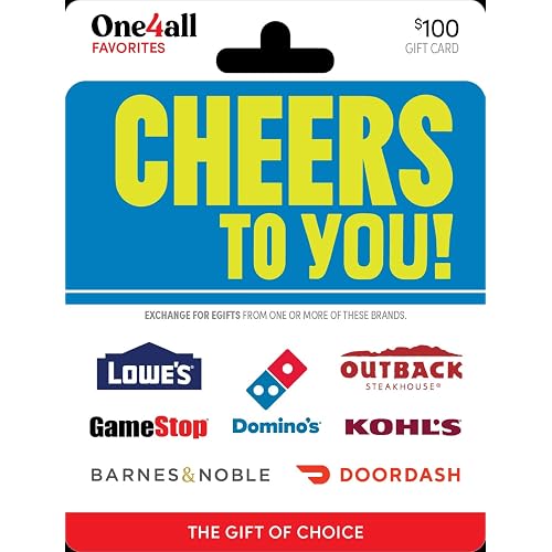 One4all Cheers to You Physical Gift Card - $100