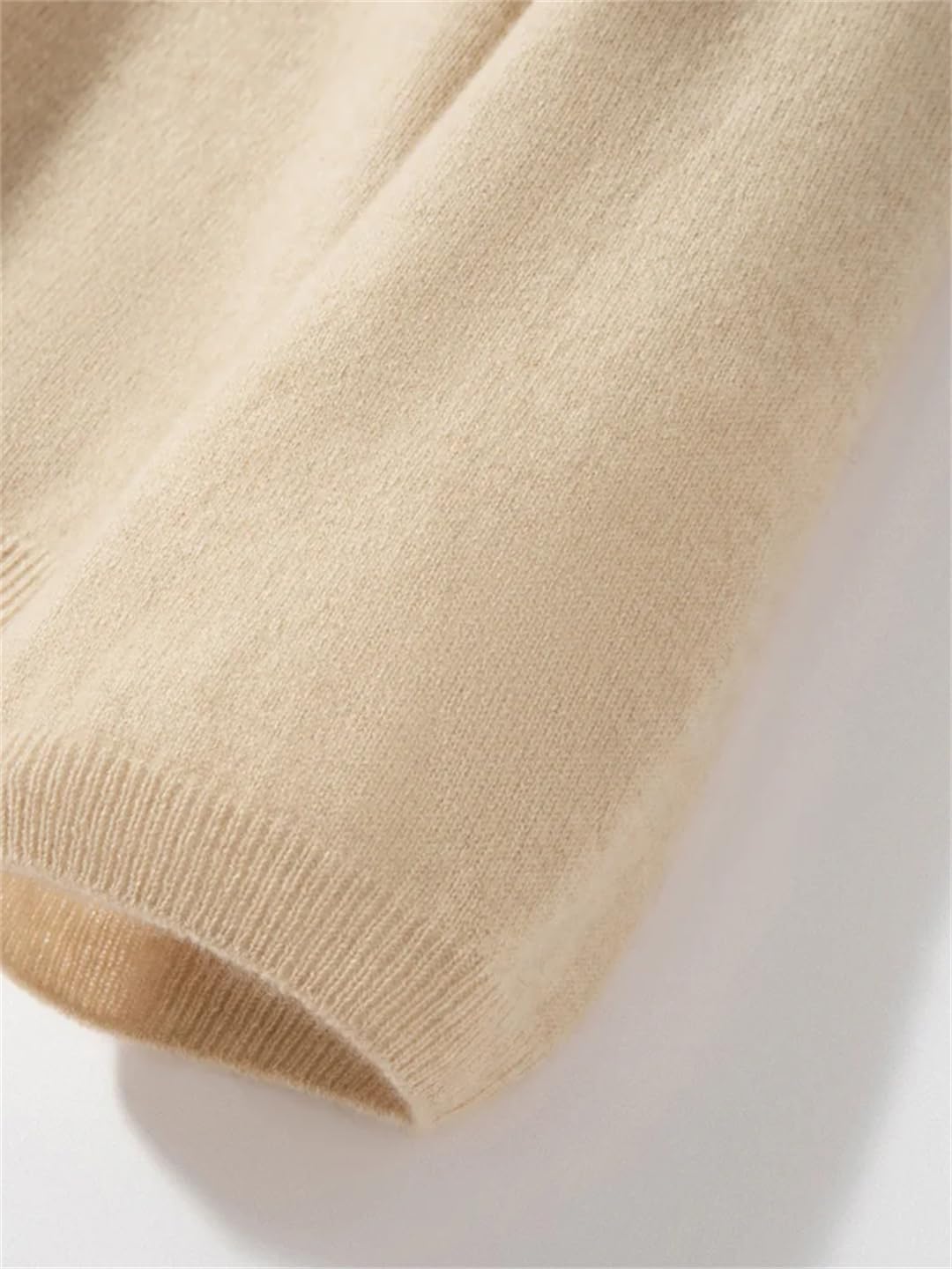Fnfmrfmr Damski sweter z okrągłym dekoltem rozkloszowane rękawy oversize lekki luźny miękki sweter z dzianiny jesienny sweter