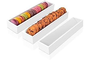 3 Pcs Wood Cracker Tray for Serving Cracker Dish Rectangular Cracker Holder...