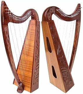 Celtic Irish Harp with CASE 22 Strings ROSEWOOD Lap FOLK Diagonal 34"