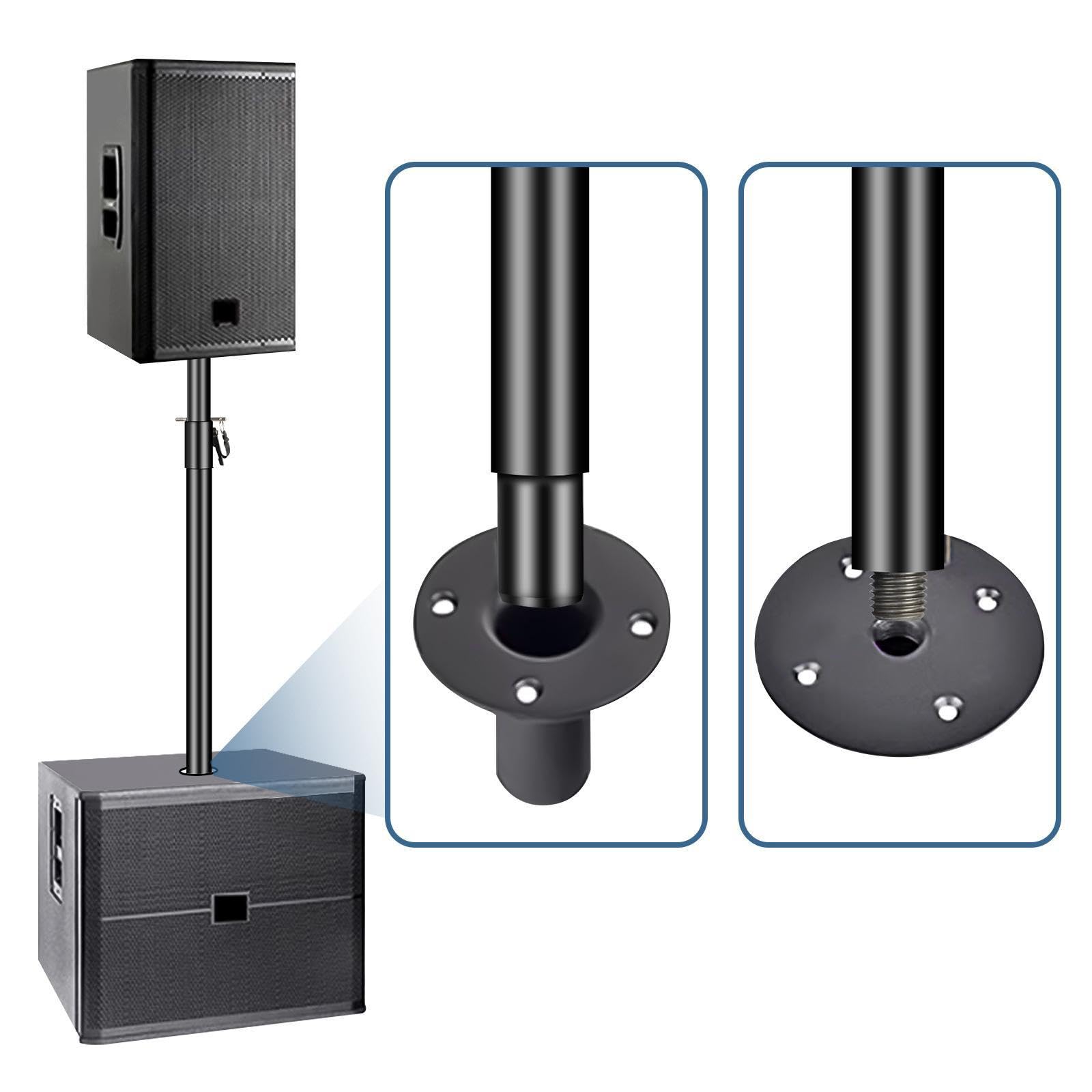 rockible Palo per Altoparlante per subwoofer, Estensione Altoparlante, Accessori di Ricambio filettati M20 per Uso Professionale