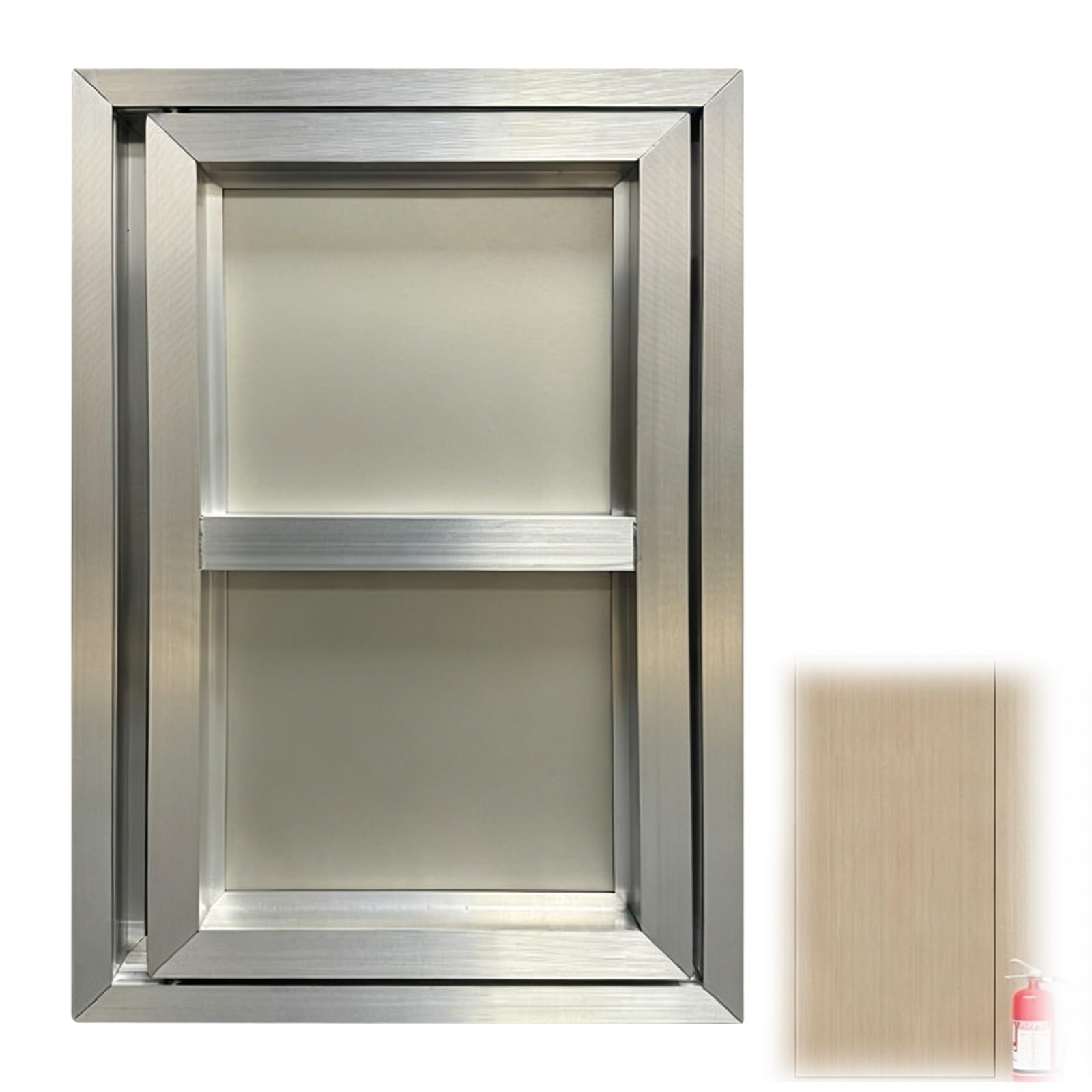 Jingshiqiaopl One Color Aluminum Access Panel For Drywall Flush Invisible Push-To-Open Access Door For Plumbing, Electrical And Hvac Maintenance(50X80cm/20X32in)