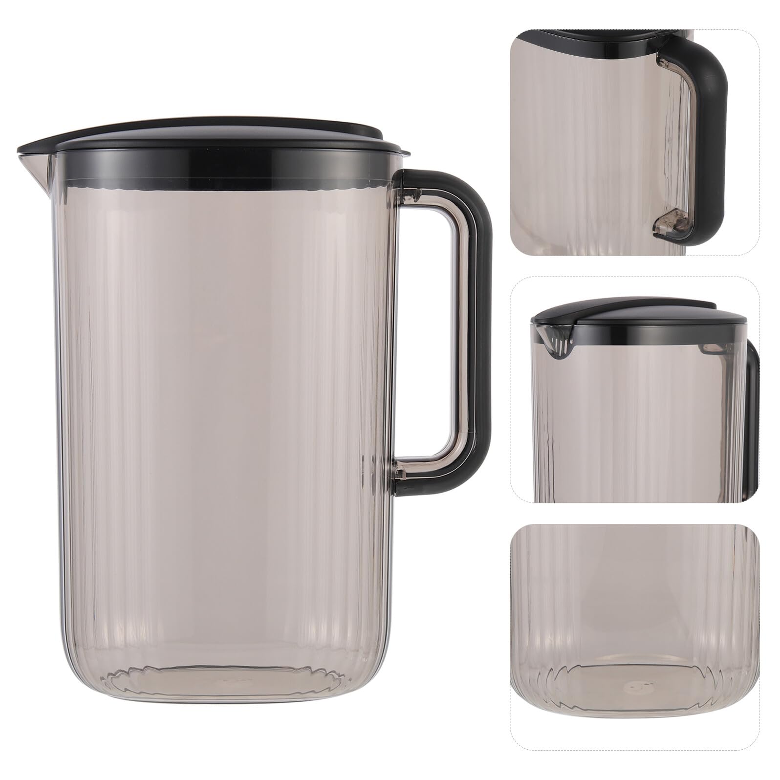 Jarra para Beber Agua Fría 2.5l de Plástico Apto para Alimentos, Hervidor Doméstico Portátil para Hogar y Oficina, Contenedor de Bebidas para Refrigerador y Cocina