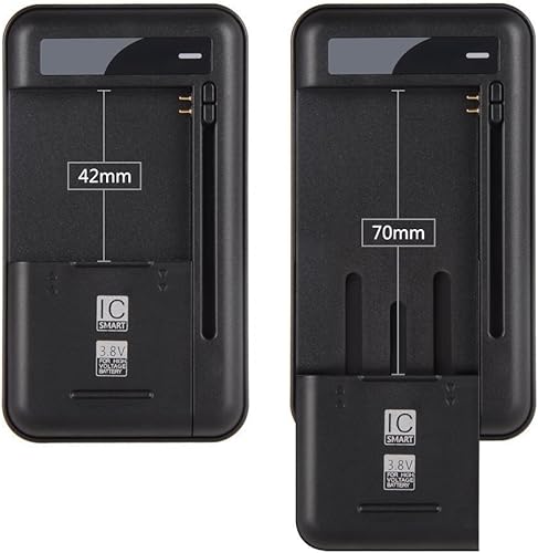 Miniatura 2 de Onite Cargador de batería universal extraíble para teléfono celular, puerto de salida USB extra de 5 V, para SCP-73LBPS batería Kyocera DuraXV