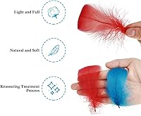 Vista 3 de 600 plumas coloridas, 20 colores, plumas de 3 a 5 pulgadas, plumas de colores surtidos del arco iris para niños, hechas a mano, decoración de boda