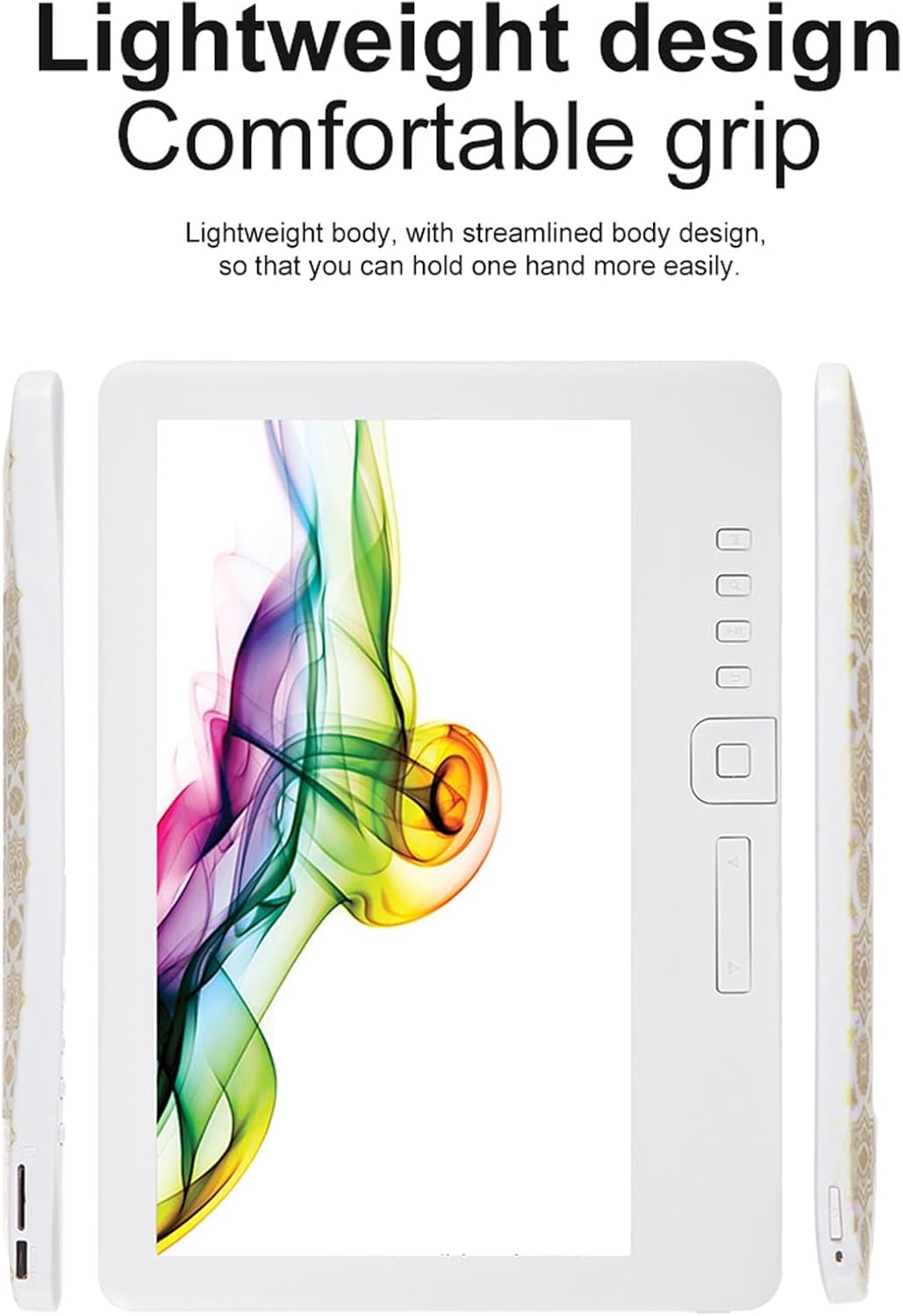 Generic E Reader, 7" TFT LCD 16:9 Screen E Book Reader with Screen Protector Protective Case Earphones, Multimedia Functions, Adjustable Font Size and Brightness (16G)