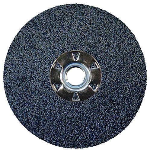 Image of Weiler 62052 Wolverine Zirconia Alumina Resin Fiber Sanding & Grinding Disc, 4-1 /2 inch Diameter, 24 Grit, 5 /8 inch - 11 Hub (Pack of 25)