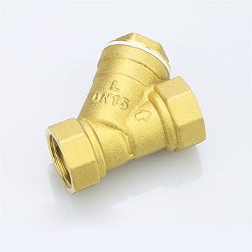 Valve 1/2" 3/4" 1" 2" 3" 4" Female Inline Y Mesh Strainer Threads Filter Brass Filter Valve Y Shaped Brass Strainer Filter Valve1.25 Inch