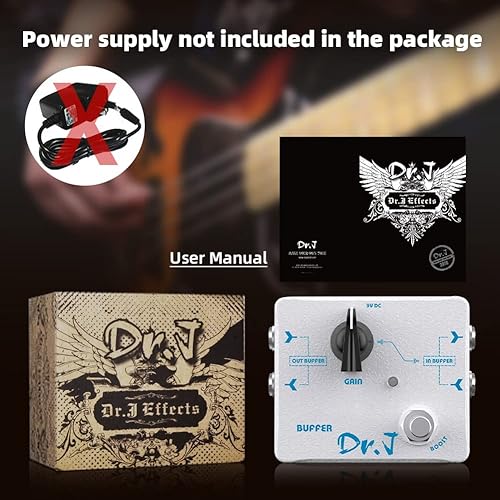 Miniatura 47 de JOYO Pedal de efecto de masa de distorsión desde sonidos británicos clásicos británicos hasta tonos modernos de alta ganancia para guitarra