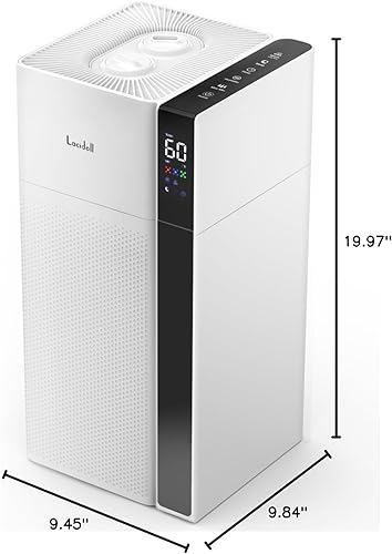 Miniatura 9 de Mifasol Humidificador de habitación grande para el hogar, 5.3 galones20 litros, humidificadores de niebla cálida y fría, humidifica rápida y
