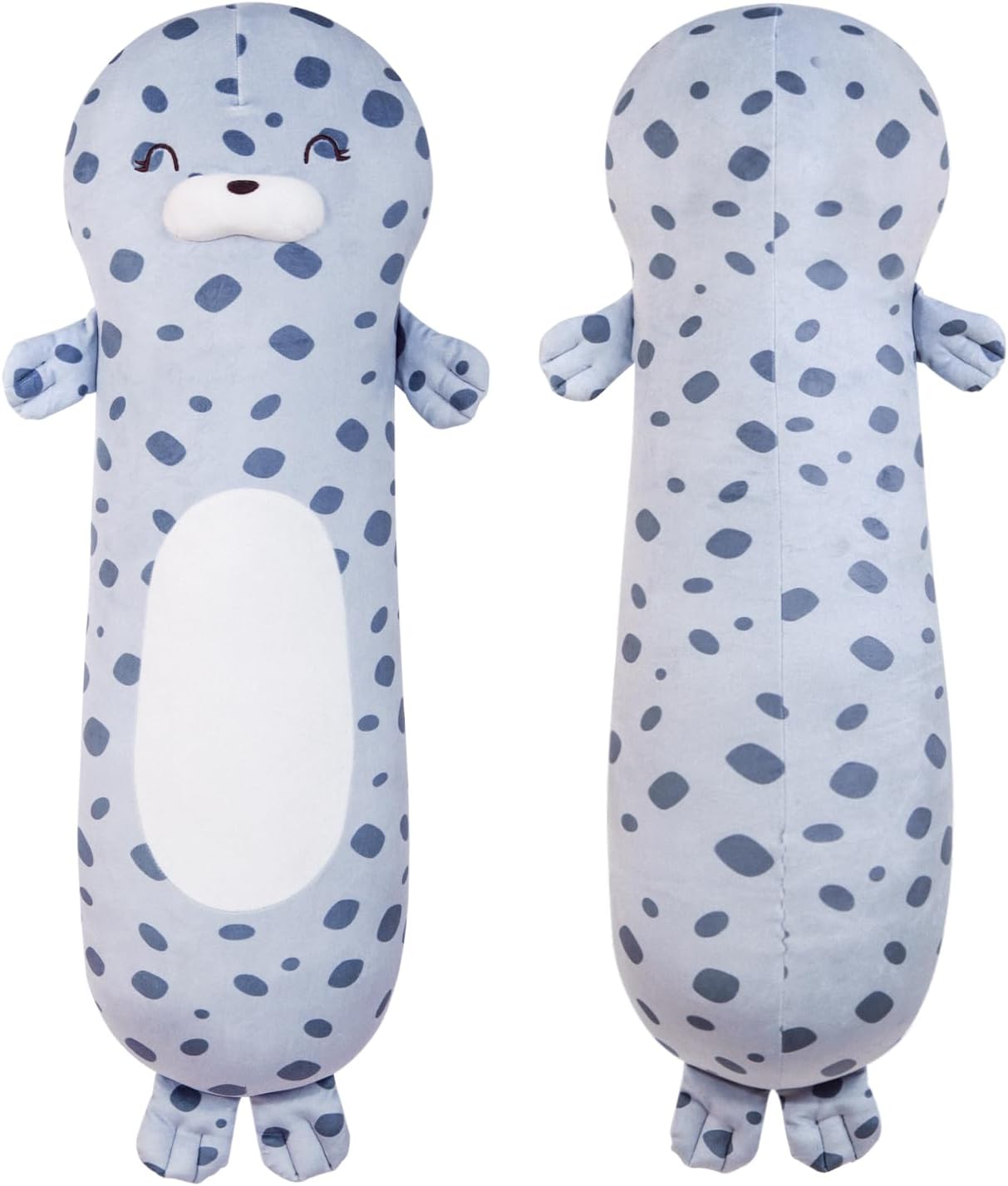 Tianmihou 36 inch Giant Ocean Seal Stuffed Animals Body Pillow, Large Chubby Seals Blob Plush Toy Plushy Long Gift for Kids Boys Girl Birthday, Easter