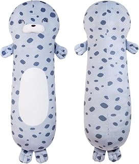 Dalmao 22inch Large Seal Stuffed Animals Plush Body Pillow, Soft Chubby Ocean Seals Plush Toy Plushy Gift for Kids Boy Girl Birthday