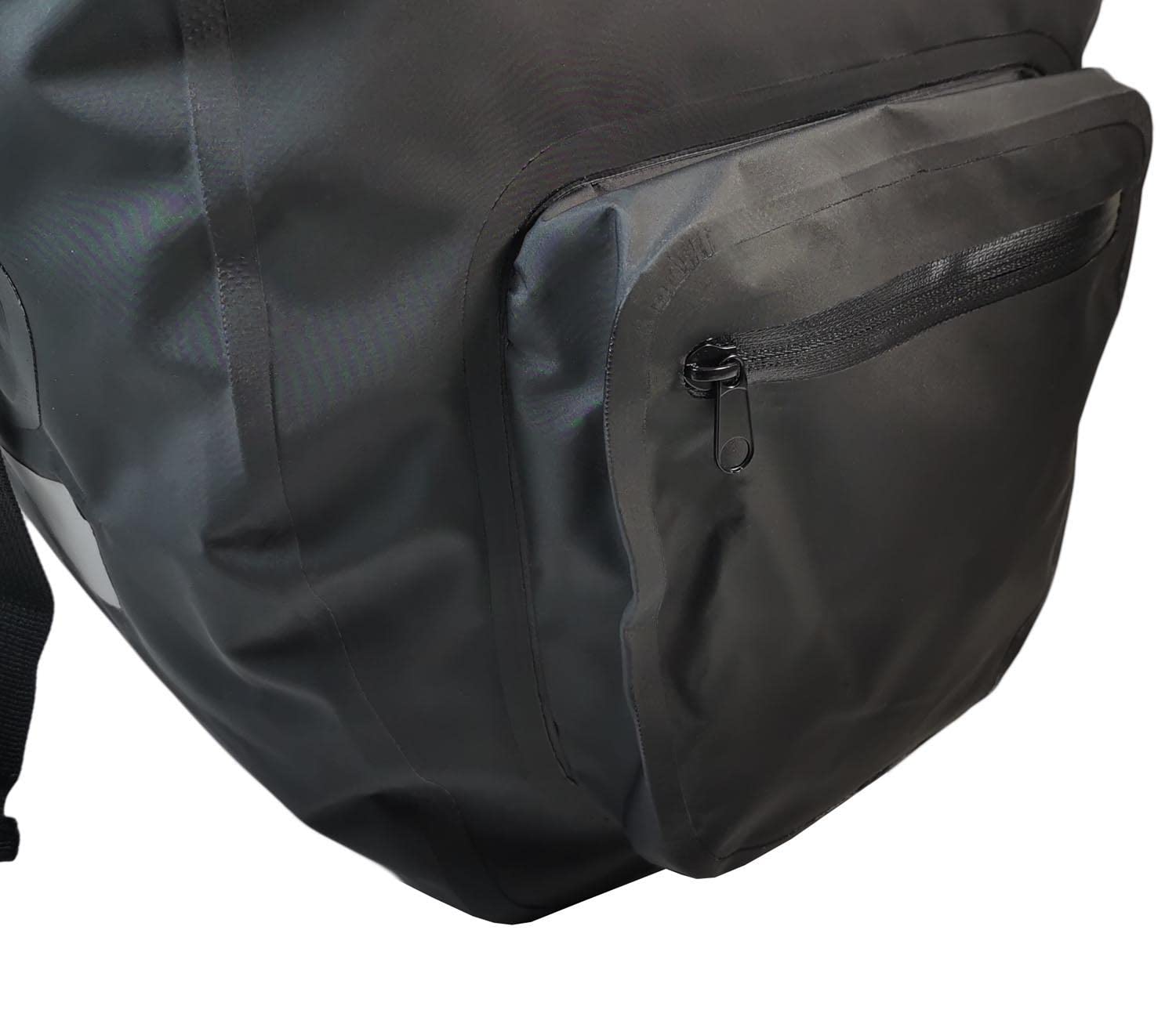 RED LOON Fahrradtaschen eBike Schwarz im 2er Set – Gepäckträgertaschen aus wasserdichtem 500D PVC - Fahrrad Taschen mit Reflektoren – Fahrradtasche geeignet fürs Einkaufen, Radtouren & Arbeit