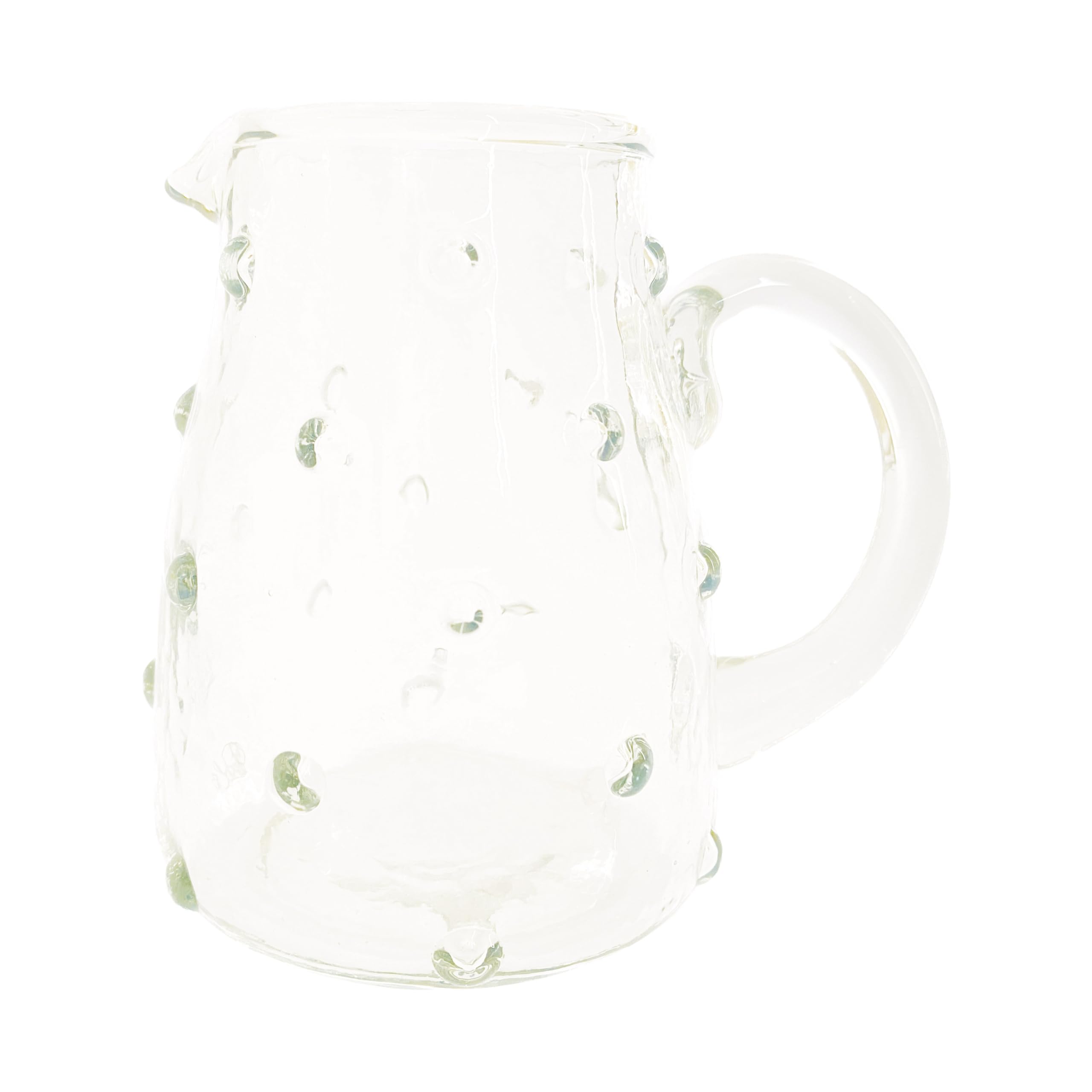 Brocca in vetro soffiato Hammered, 2 L