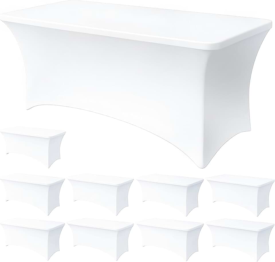 6FT White Table Cloth