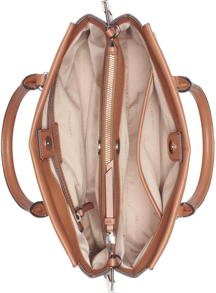 Calvin Klein womens Bianca Triple Compartment Satchel - Image 4