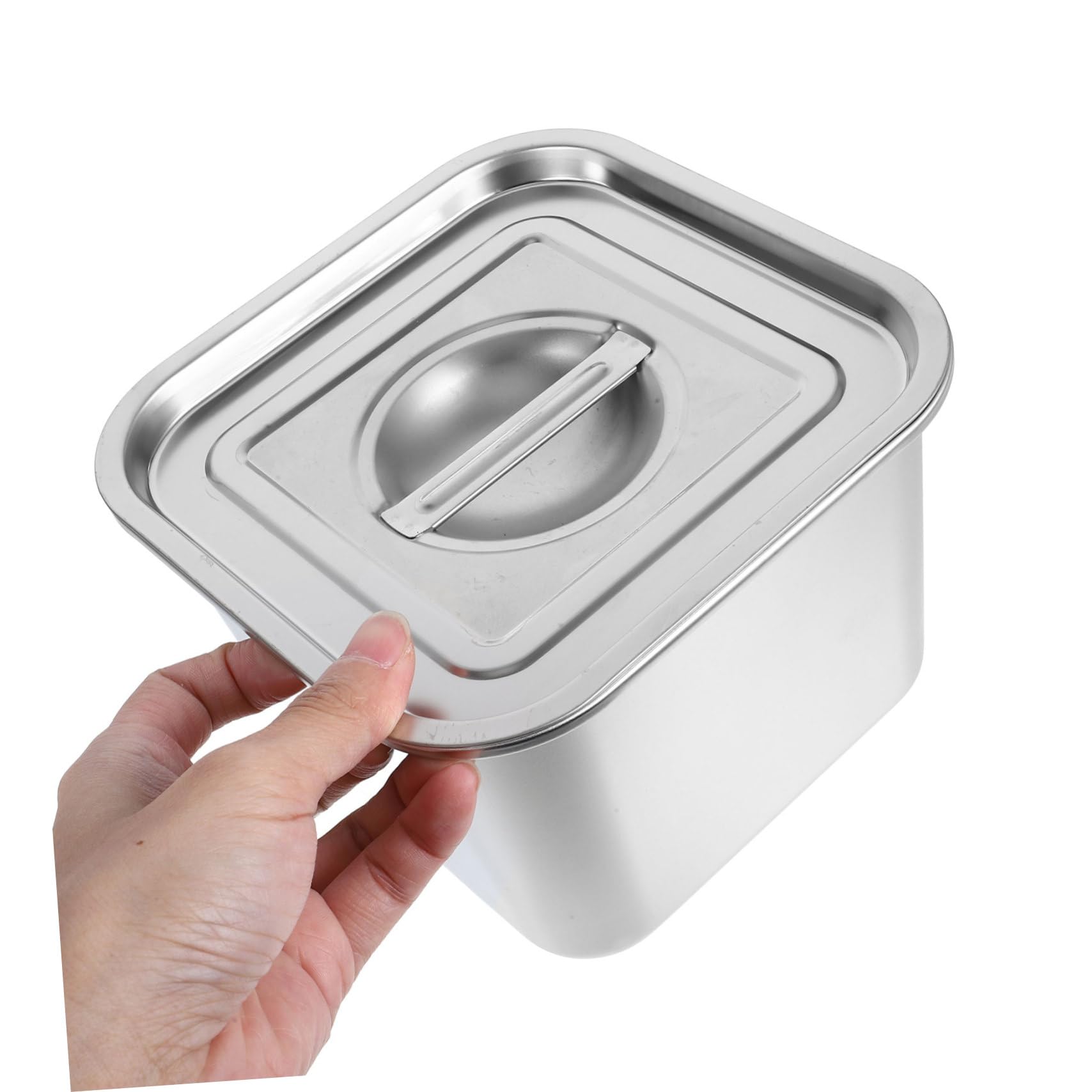 Confezione da 2 contenitori ermetici per spezie con coperchio, versatili barattoli quadrati per condimenti da cucina, ideali per erbe e ingredienti, resistenti per conservare spezie per freschezza